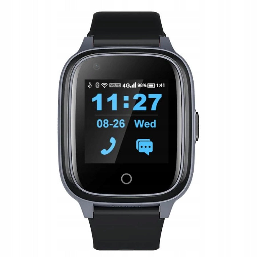Smartwatch GPS 4G Wonlex KT17S-F SOS Czarny