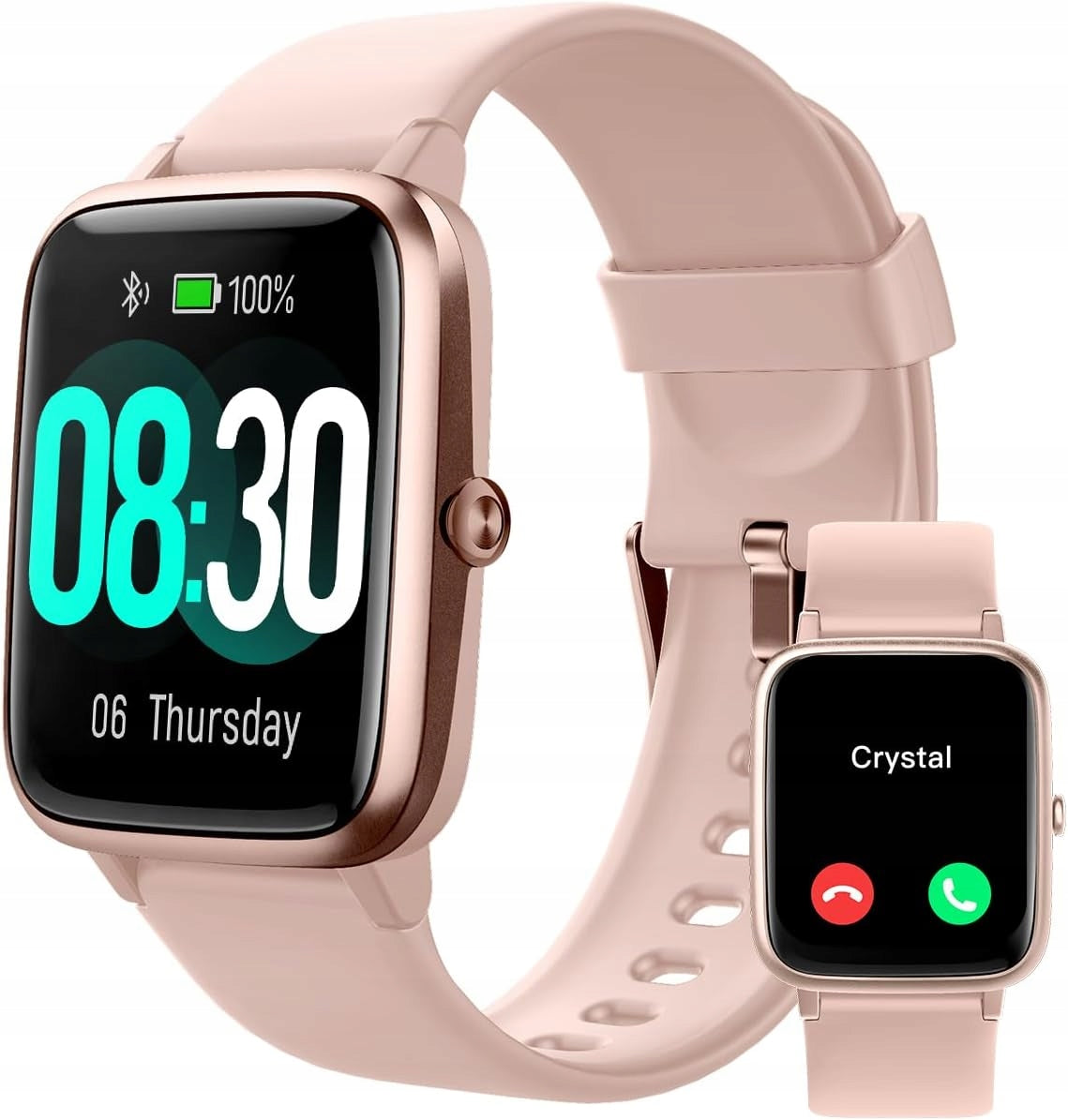 Smartwatch GRV FC1 pink – pulse, steps, notifications, sports