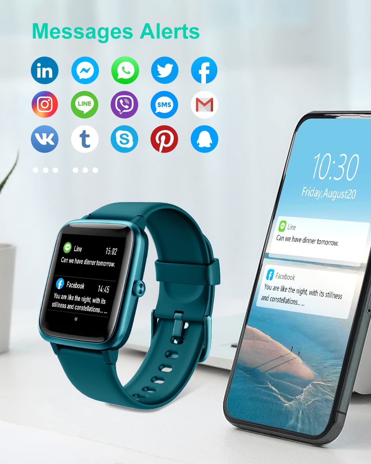 Smartwatch GRV Smart Watch black Brand no brand