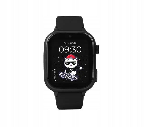 Smartwatch Garett Cute 2 45mm 4G LTE GPS Black + Reflective Strap Case color black