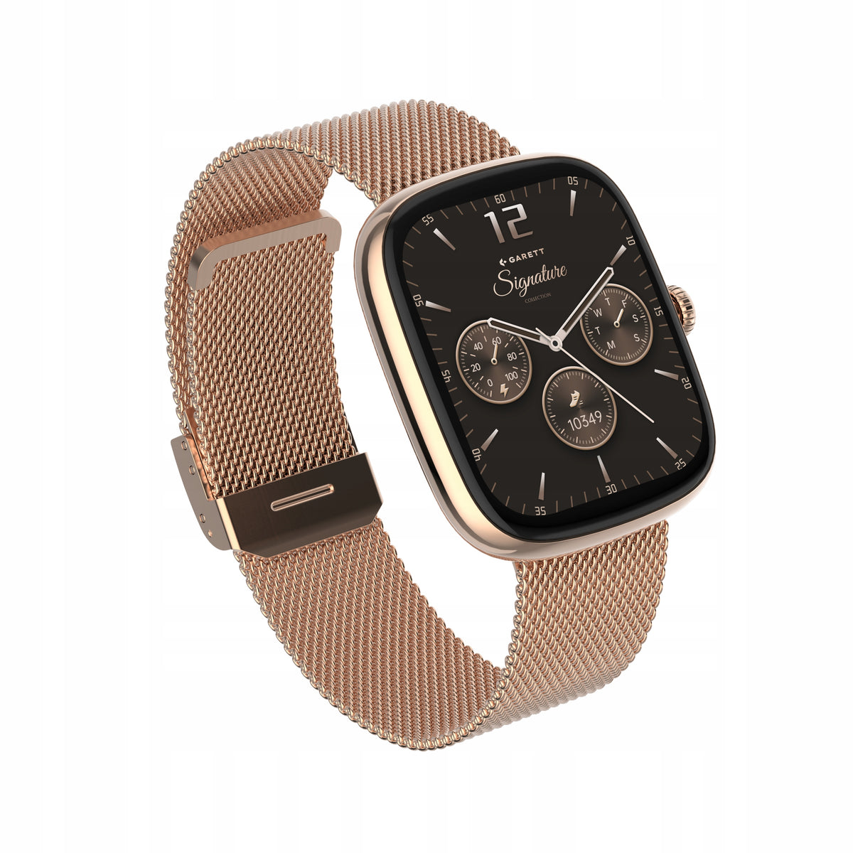 Smartwatch Garett Flow Pink Gold AMOLED 1,75" Bluetooth Conversations IP68 Packaging status original