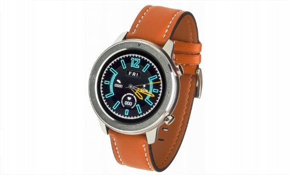 Smartwatch Garett Master RT brown, leather