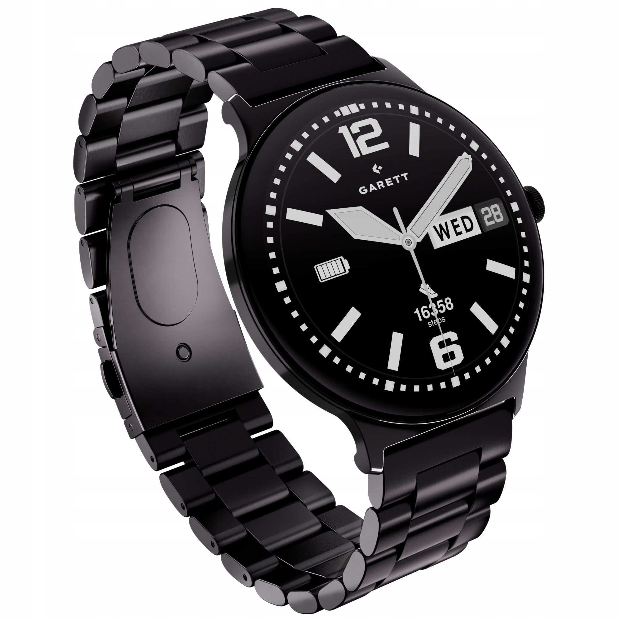 Smartwatch Garett Quantum Glow AMOLED BT Talk 100+ Sport Black Steel Packaging status original