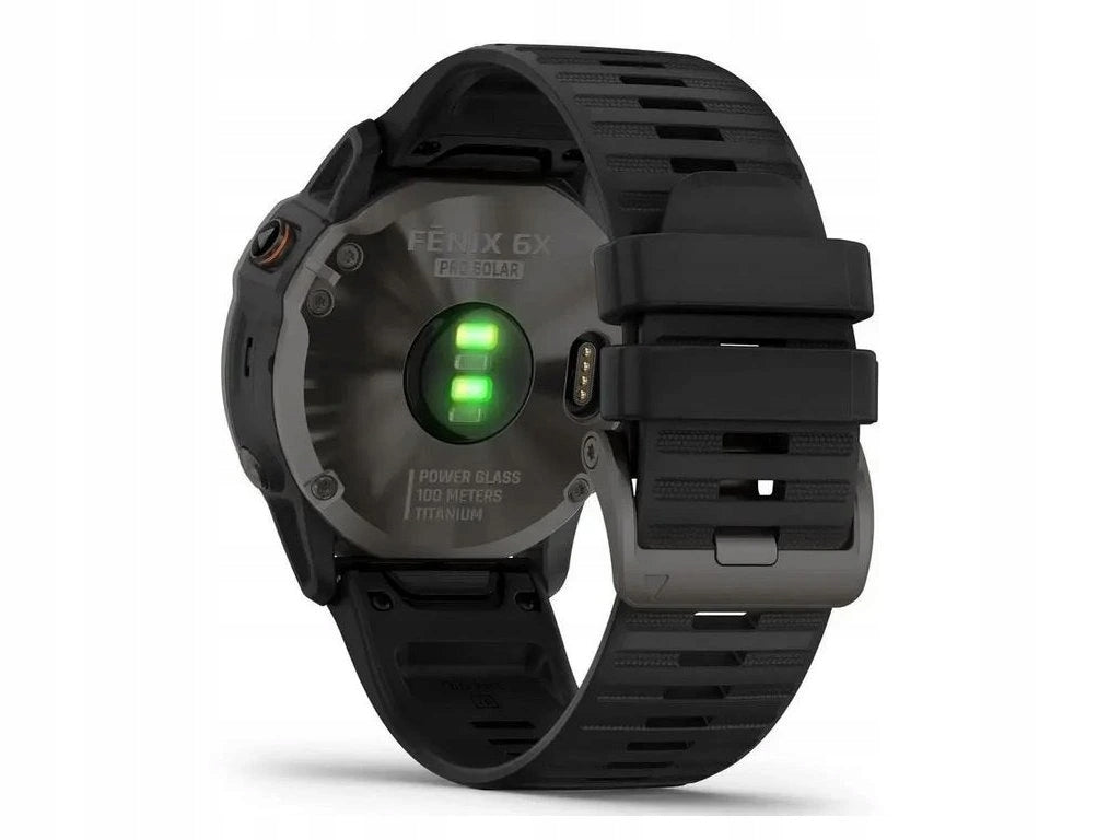 Smartwatch Garmin Fenix 6X Pro black steel with GPS and water resistance Packaging status original