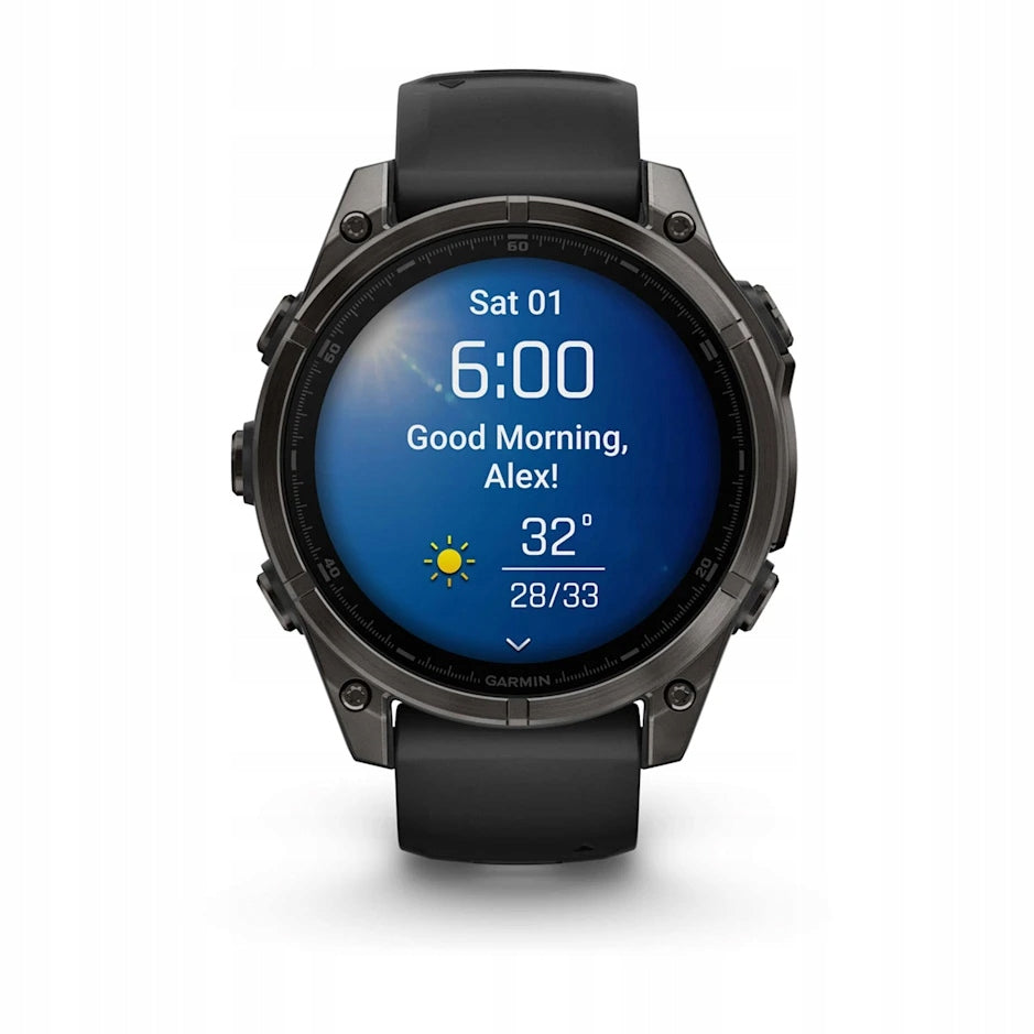 Smartwatch Garmin Fenix 8 AMOLED Sapphire Titanium grey Manufacturer code 010-02904-21