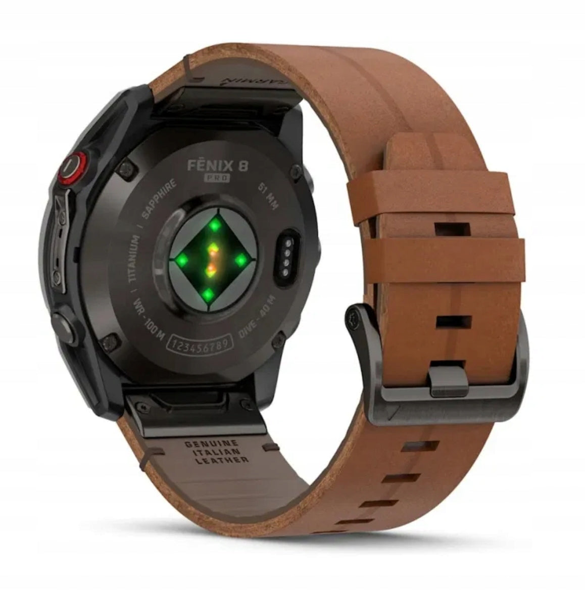 Smartwatch Garmin Fenix 8 Pro 51 mm AMOLED black with leather strap Packaging status original