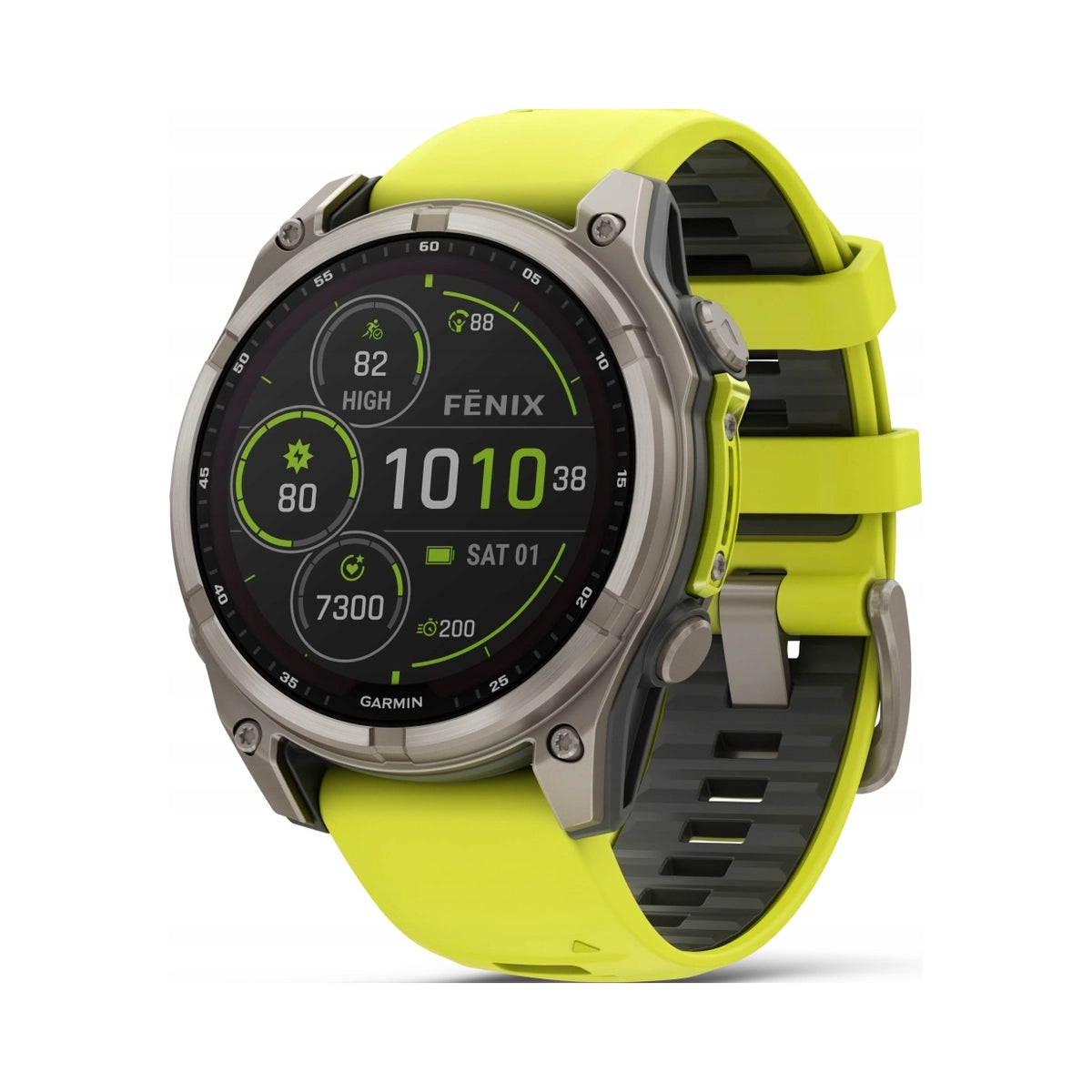 Smartwatch Garmin Fenix 8 Solar Sapphire titanium yellow 010-02907-21