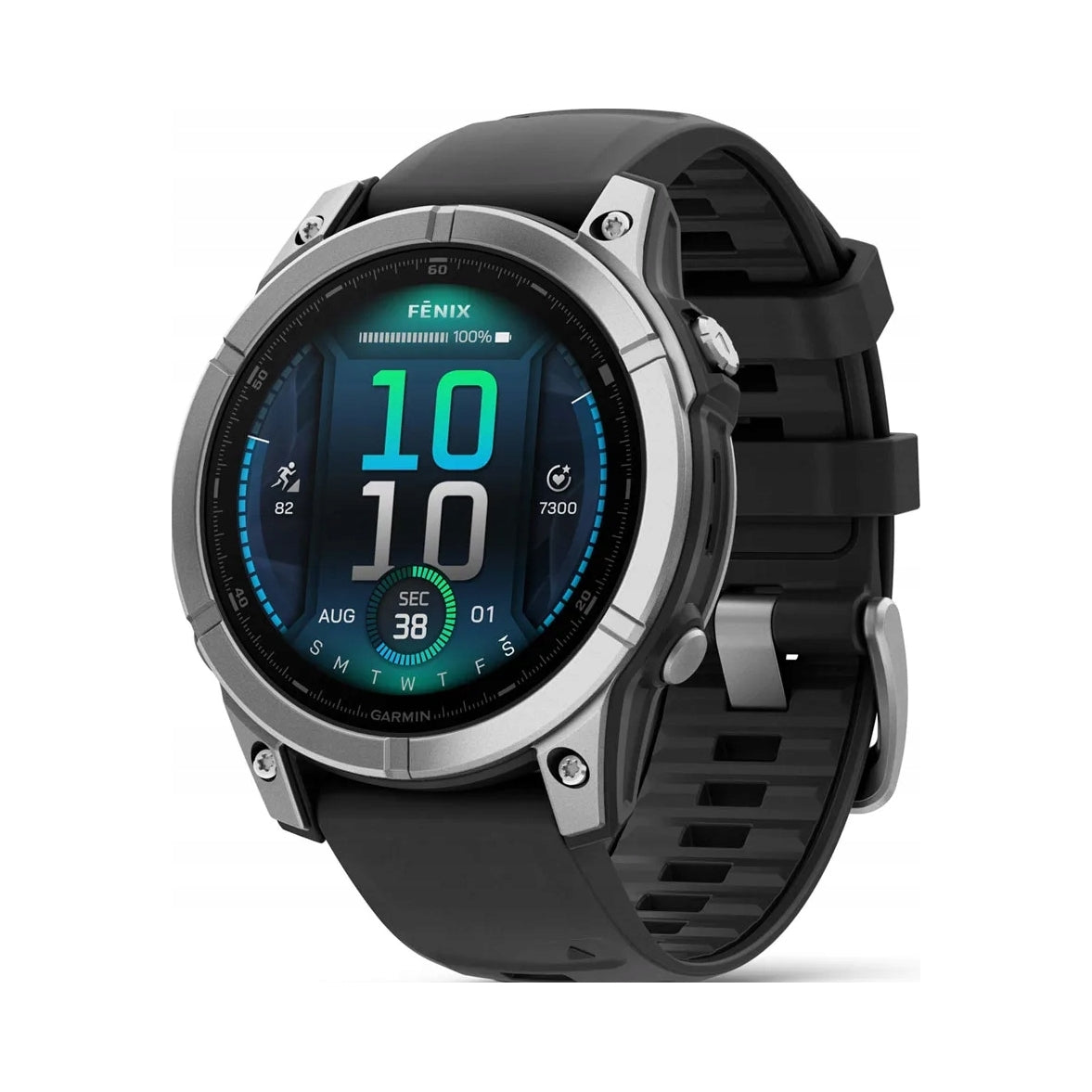 Smartwatch Garmin Fenix E AMOLED 47mm stainless steel silver 010-03025-00