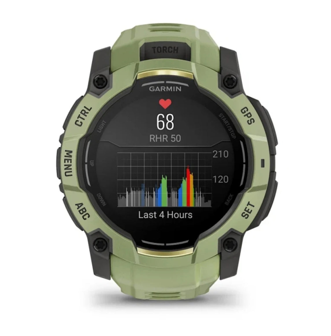 Smartwatch Garmin Instinct 3 green 50mm AMOLED GPS Fern Green Packaging status original