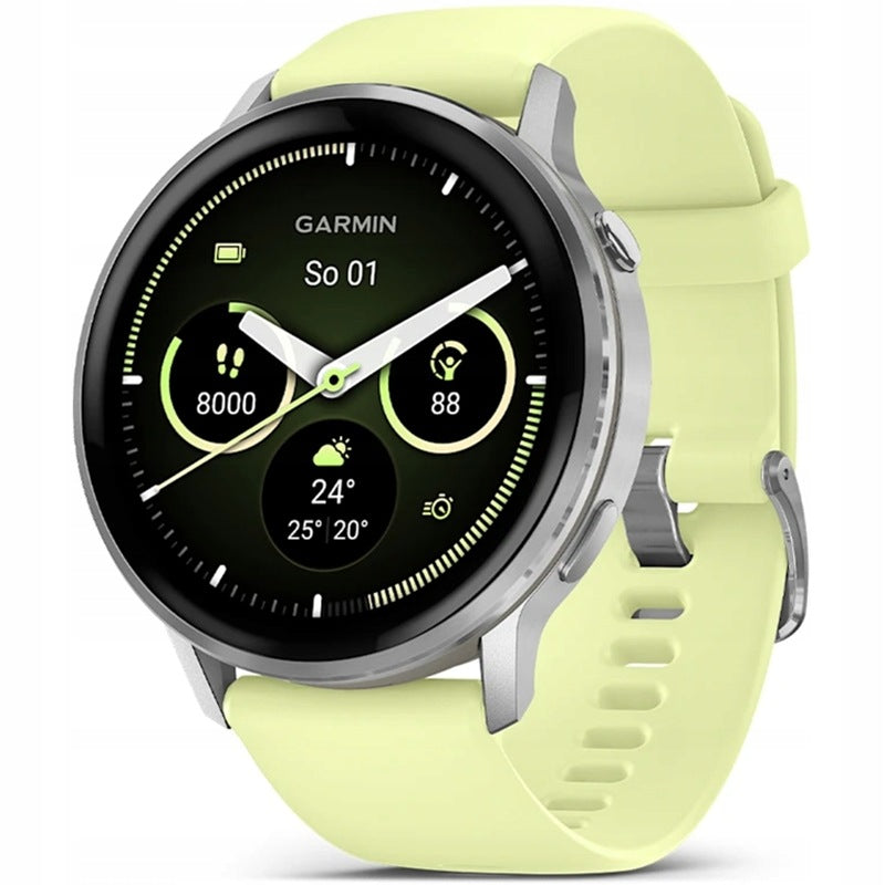 Smartwatch Garmin Venu 4 45mm Silver and lemon - Silver-Citron