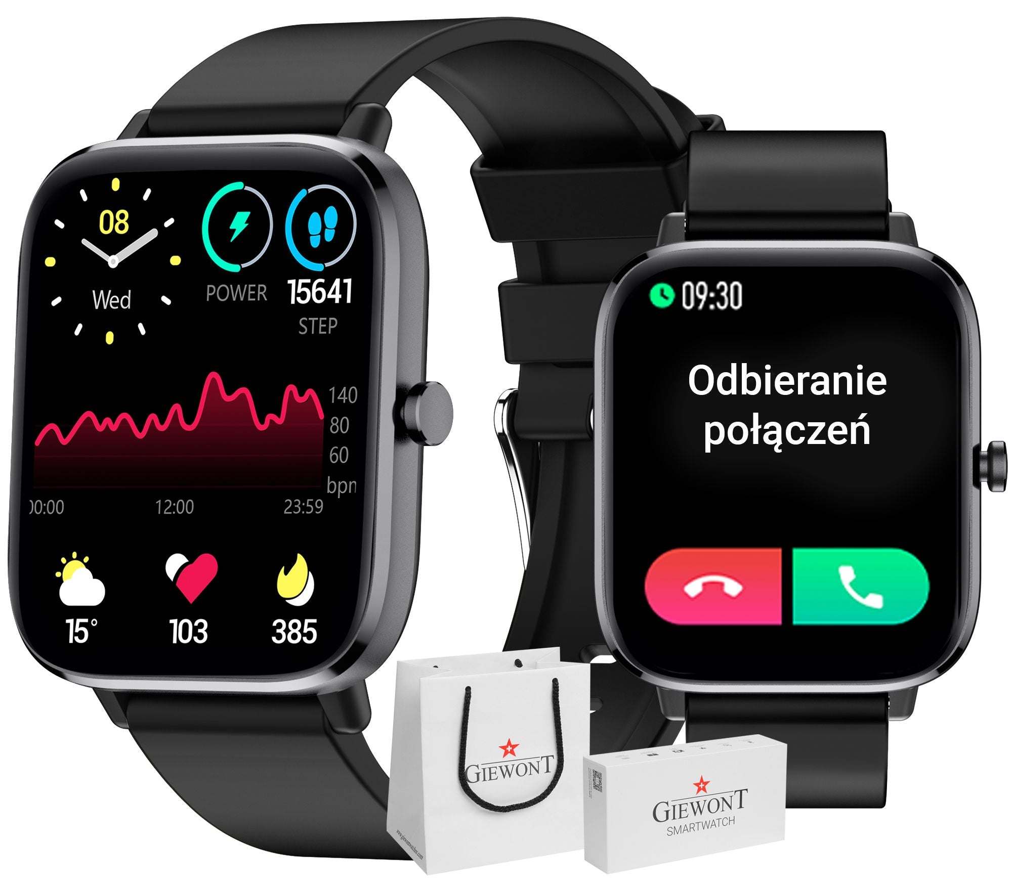 Smartwatch Giewont Black GW230-2