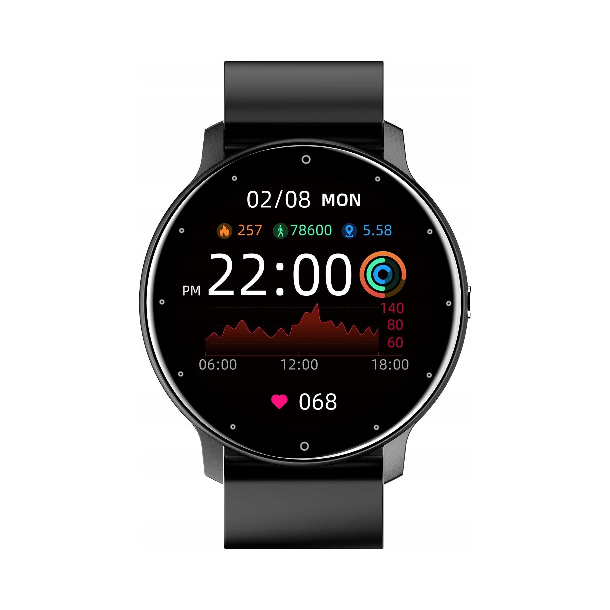 Smartwatch Gravity GT1-3 Black 1,28" IP67