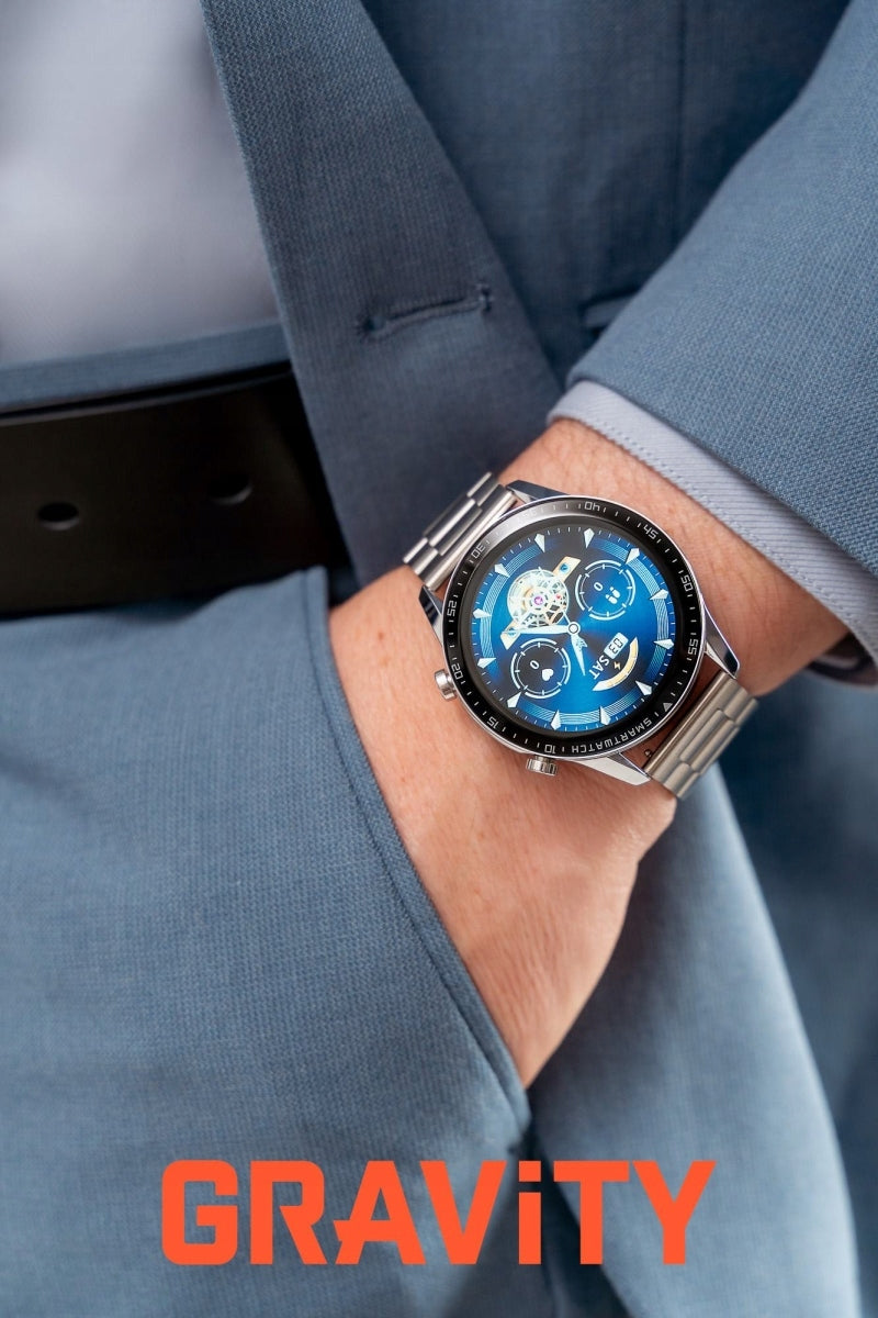 Smartwatch Gravity Silver Bracelet Strap GT10-6 Brand Gravity