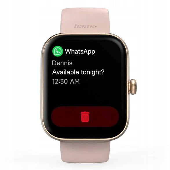 Smartwatch HAMA Fit Watch 5000 Rectangular Rose Gold Color gold