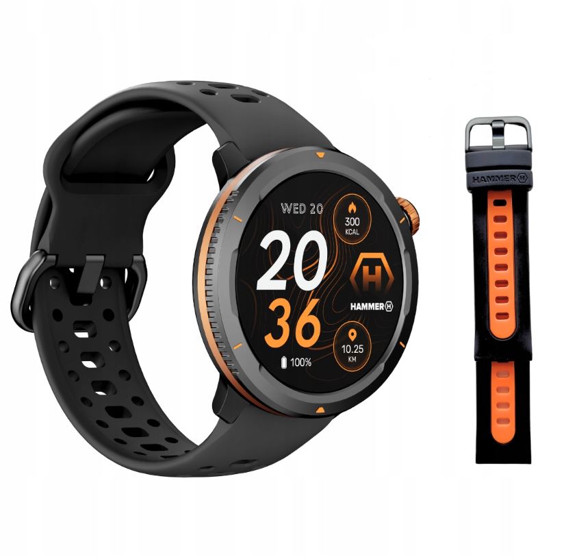 Smartwatch HAMMER Watch 2 LTE Sports watch + Additional Bluetooth strap