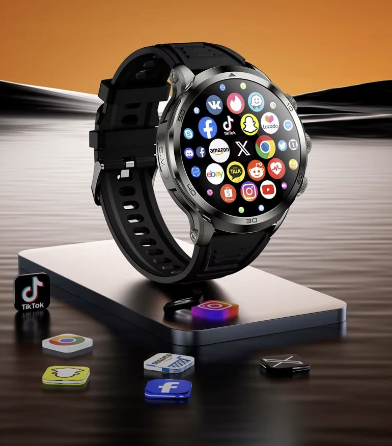 Smartwatch HK19 4G Android 9.0 iOS 1990Mah 1,95 inch large screen GPS WIFI