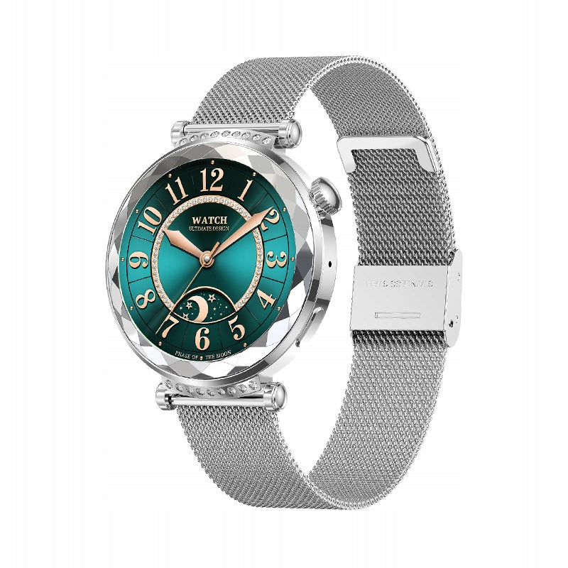 Smartwatch HK88 DIAMOND AMOLED Silver THIN CZ PL 1.19inch NEW 2025