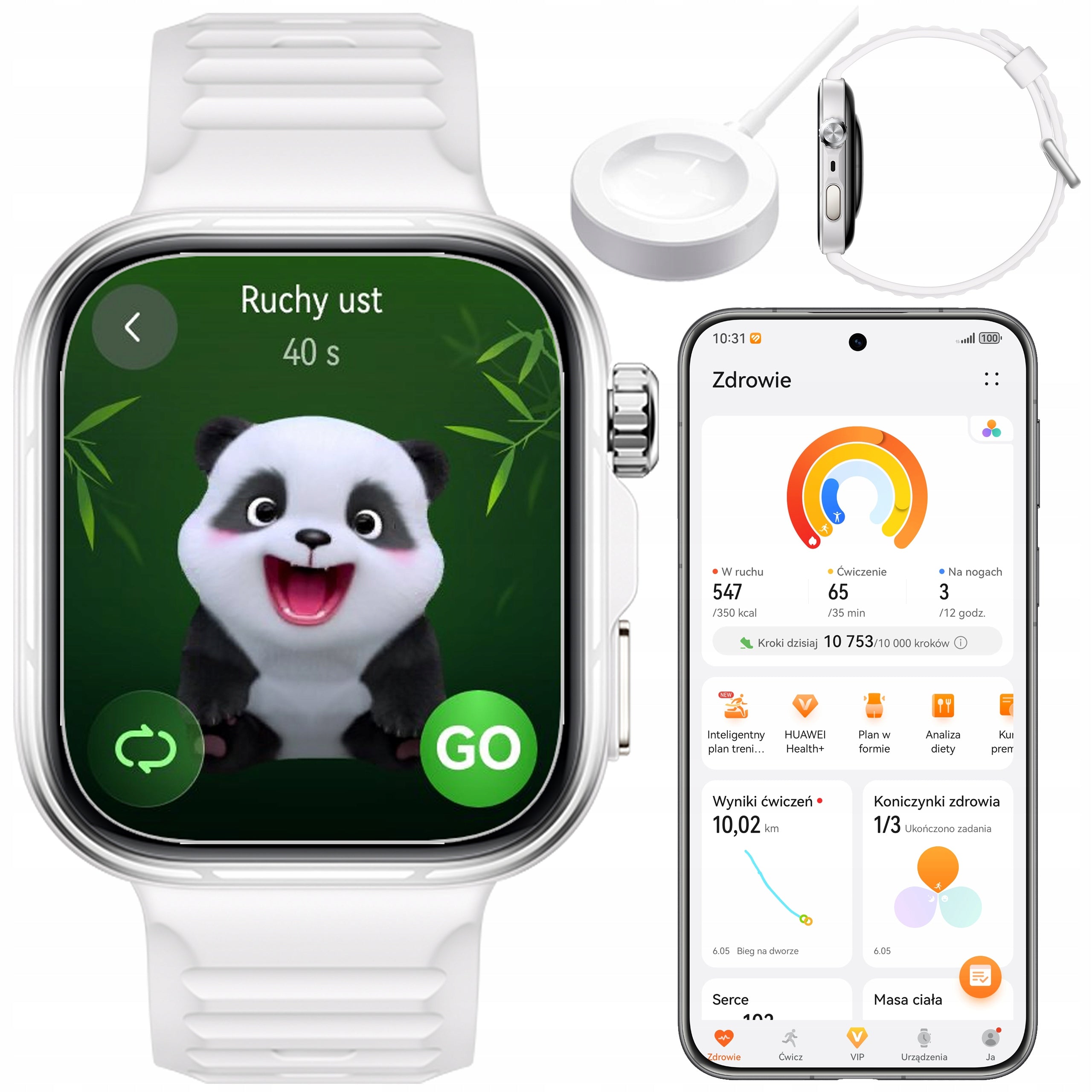 Smartwatch HUAWEI WATCH Fit 5 PRO sports white sleep analysis AMOLED NFC