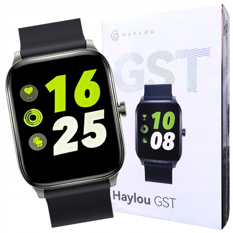 Smartwatch Haylou GST black SpO2 Pulse Oximeter Sports watch for GIFT
