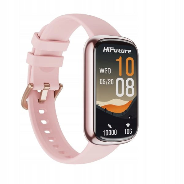 Smartwatch HiFuture EVO2 pink touch screen Bluetooth Android rubber Brand HiFuture