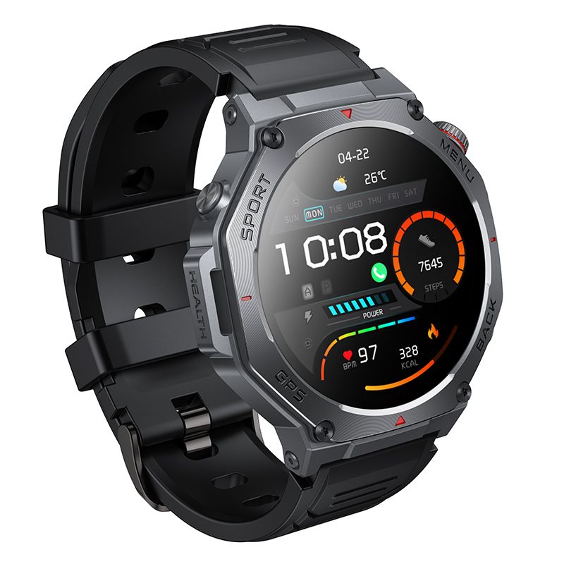 Smartwatch Hoco 1,43" AMOLED GPS With Talk Function Y37 Black Brand Hoco