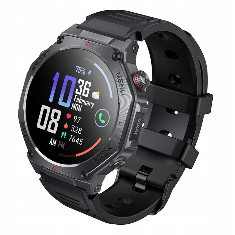 Smartwatch Hoco 1,43" AMOLED GPS With Talk Function Y37 Black Packaging status original