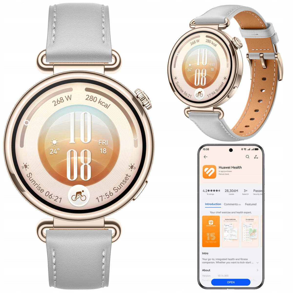 Smartwatch Huawei Watch GT 7 41mm Classic IP69 NFC Amoled up to 14 days of operation