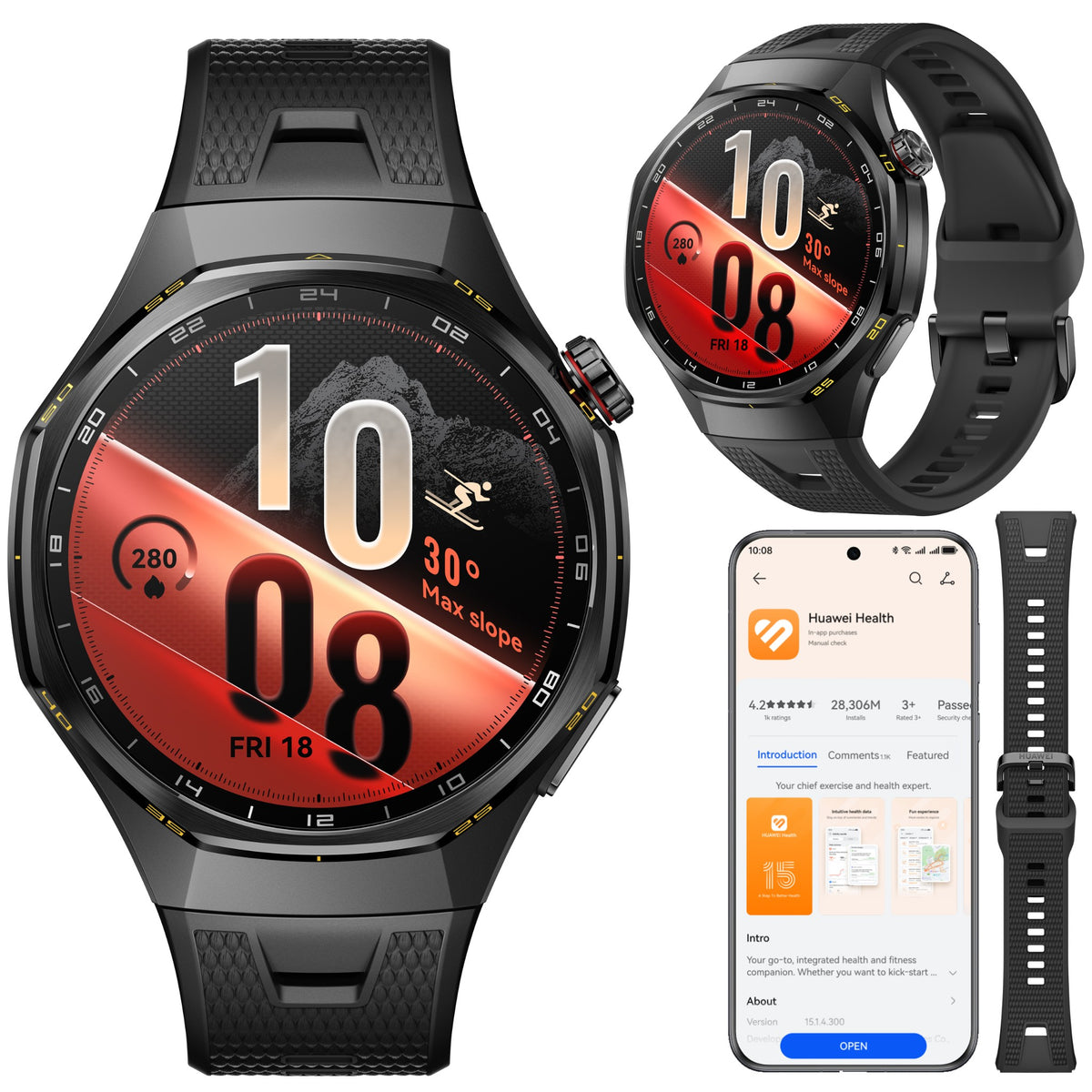 Smartwatch Huawei Watch GT 7 Pro 46mm Active Titanium NFC Case Black