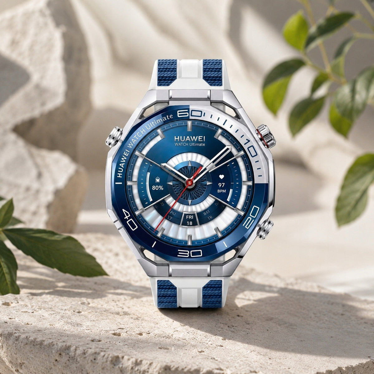 Smartwatch Huawei Watch Ultimate 2 MCH-AL00 Silver Blue 48mm Brand Huawei