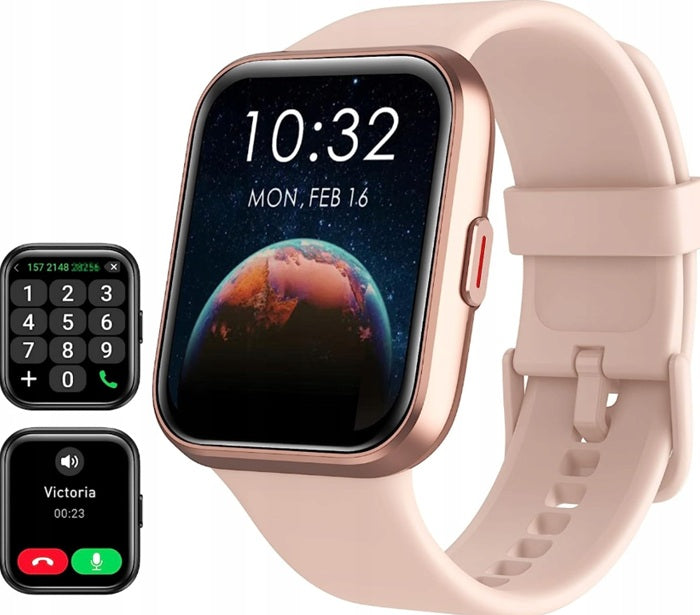 Smartwatch ID208 Plus Pink Alexa Talk BT Women's Sports Heart Rate Monitor Manufacturer code ID208