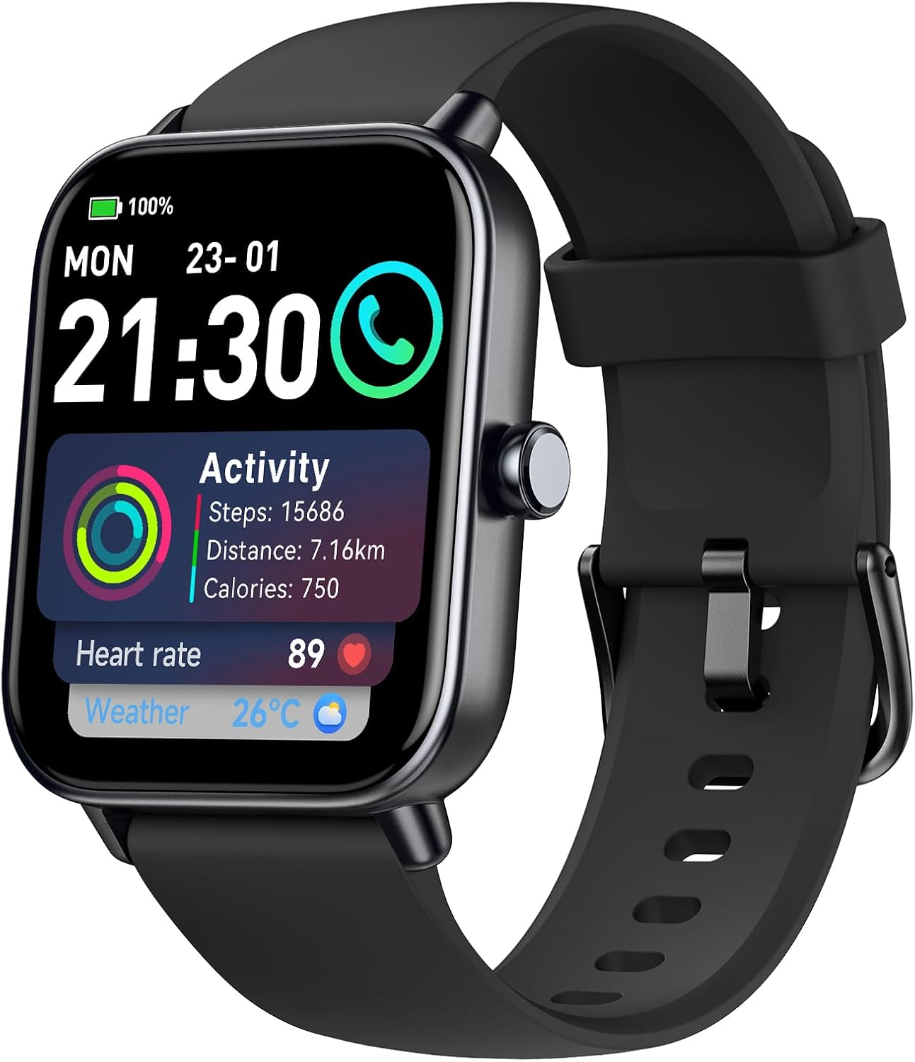 Smartwatch IDW19 black Alexa connections Manufacturer code 884929278265
