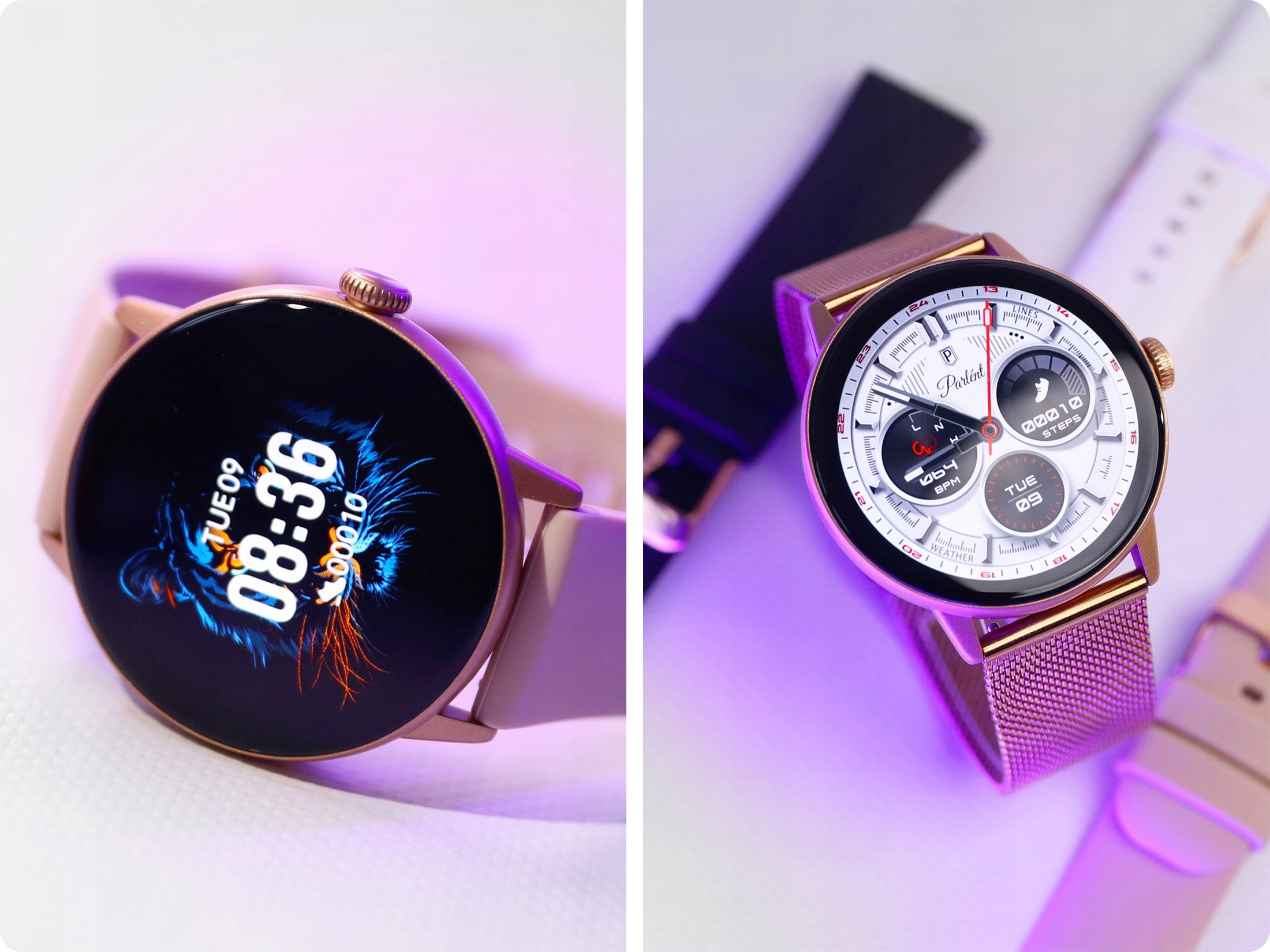 Smartwatch JG Smart women's smartwatch M5 ROYAL AI gold Manufacturer code Smart watch dla kobiety polskie menu złoty