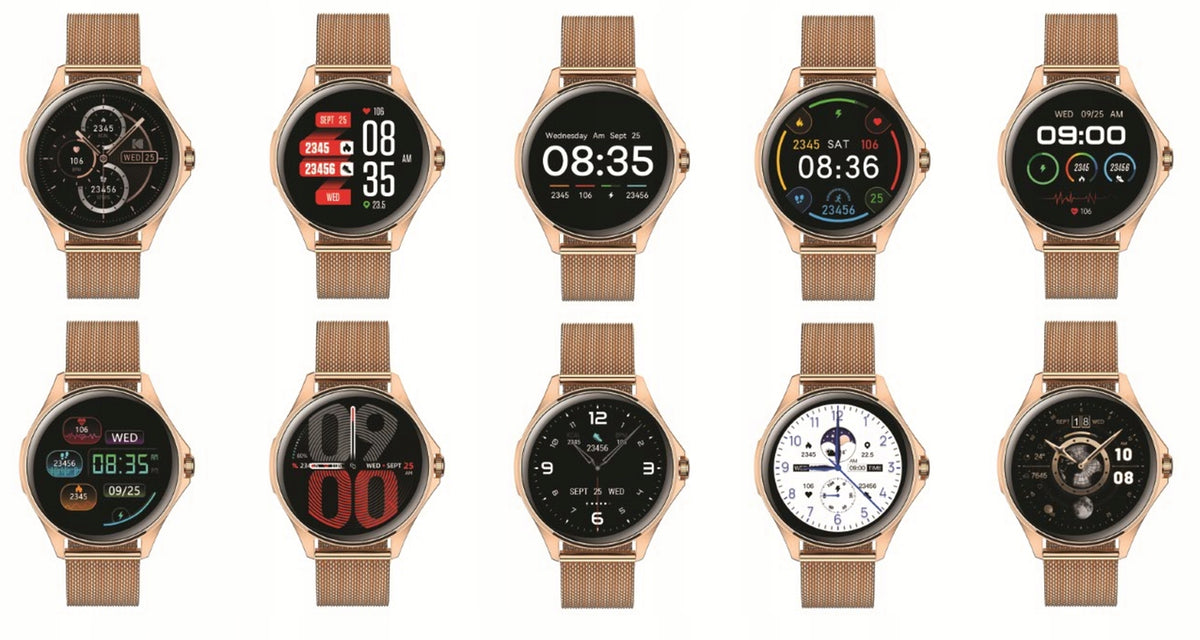 Smartwatch KODAK SW-7211 Pink Gold GPS Heart Rate Monitor Android iOS Packaging status original