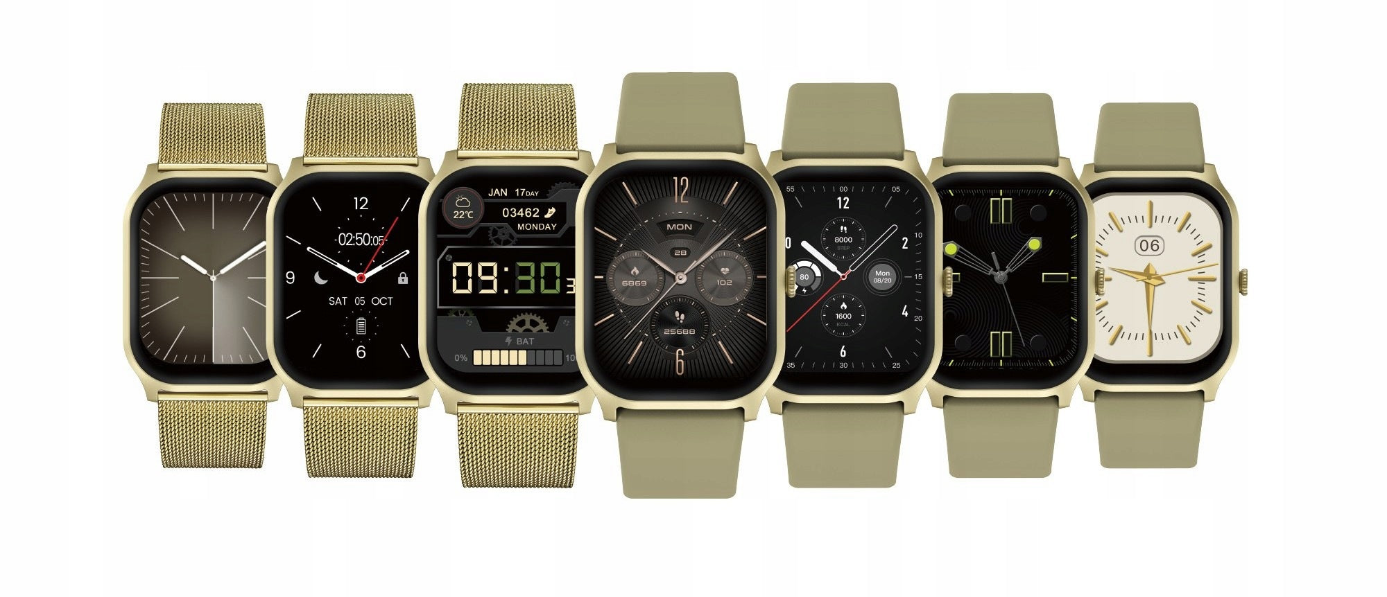 Smartwatch KODAK SW-7224 Gold GPS Heart Rate Monitor Pulse Oximeter Android iOS Brand no brand