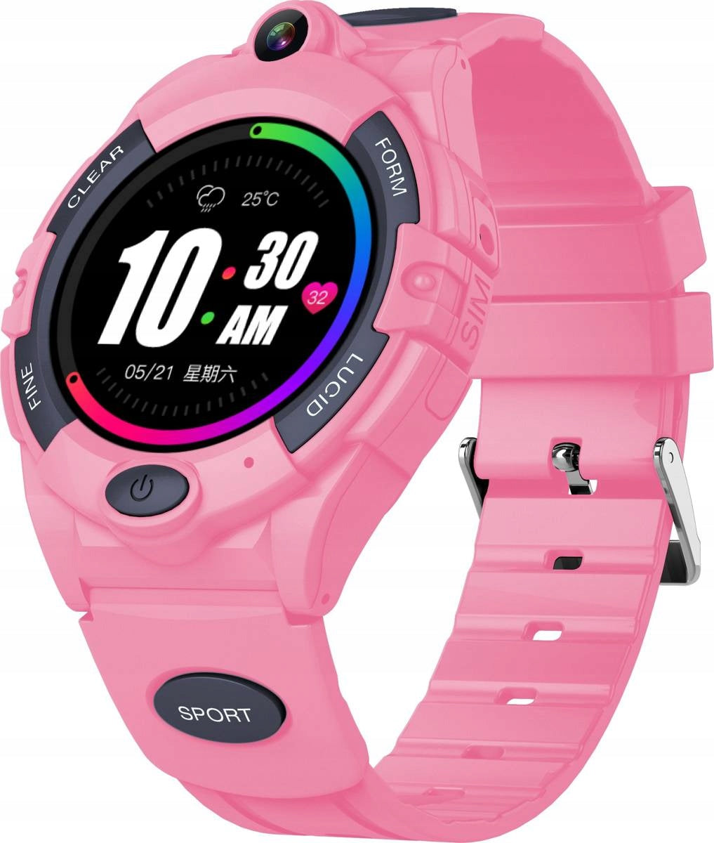 Smartwatch Kids Bemi SPORT Pink Bluetooth GPS 240x240px Wifi 1.28″
