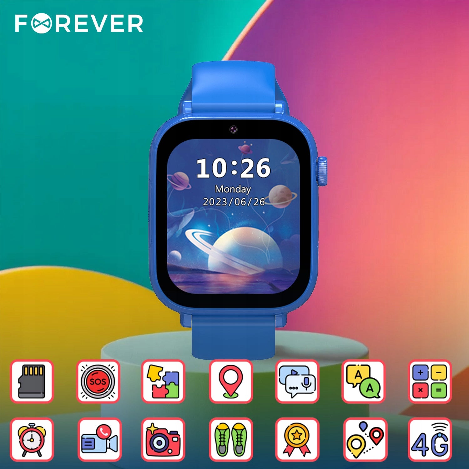 Smartwatch Kids Boy SIM Watch 4G GPS SOS Talk Games + FREEBIE Packaging status original