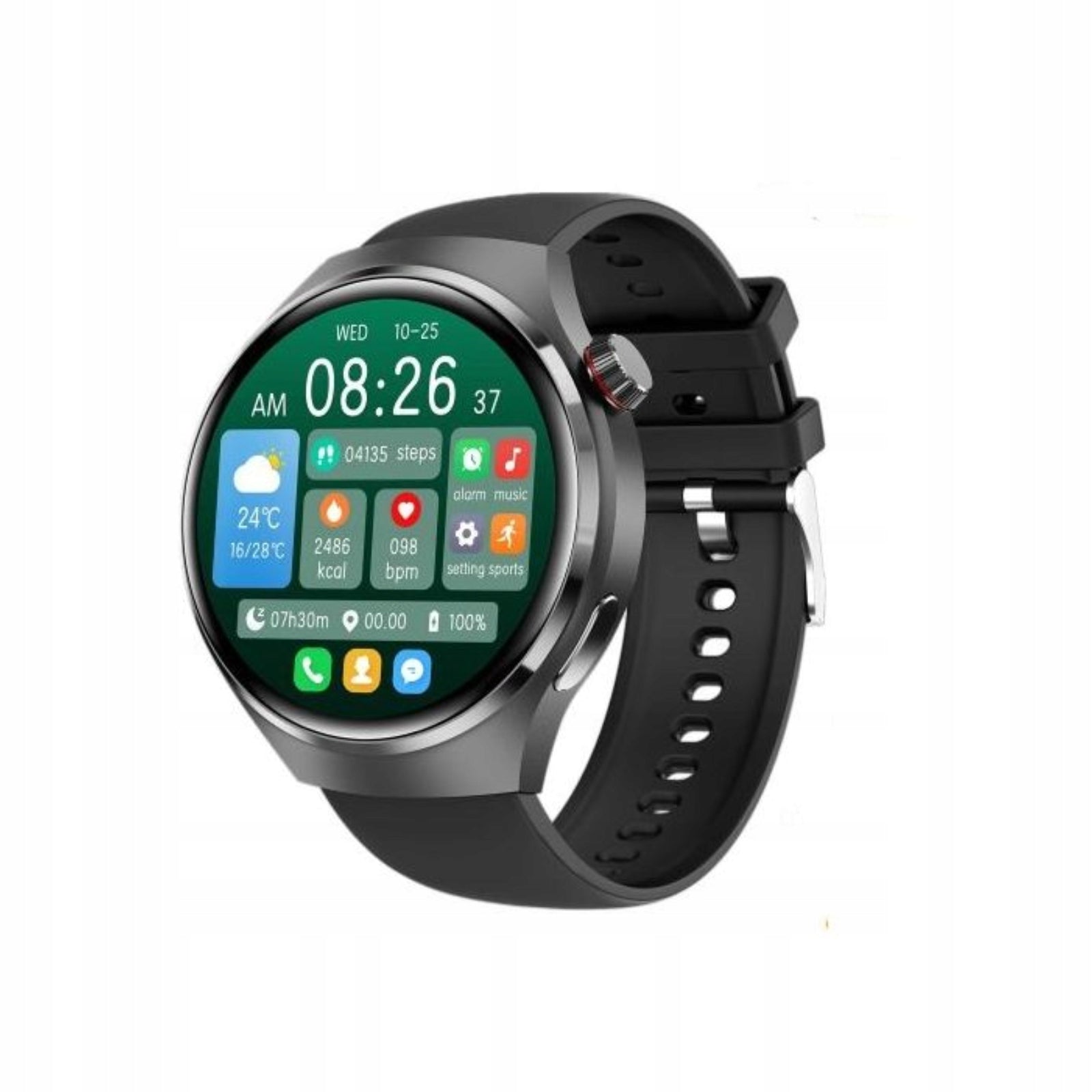 Smartwatch LAXASFIT Super Amoled 1.6" grey