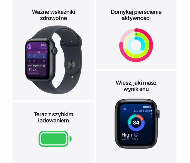 Smartwatch LTE Apple Watch SE 3 40/Gold Aluminum/Gold Strap M/L 5G Model Watch SE GPS + Cellular (3nd Gen) 40mm