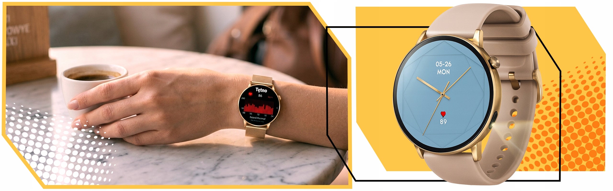 Smartwatch Lewer G34 gold Women's watch for women call notifications Packaging status original