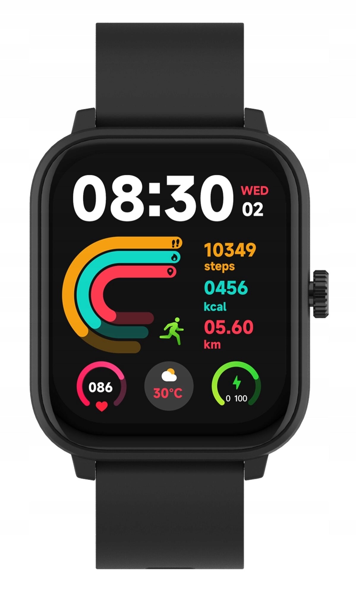 Smartwatch MAXCOM Ecowatch 4 Black Case shape rectangular