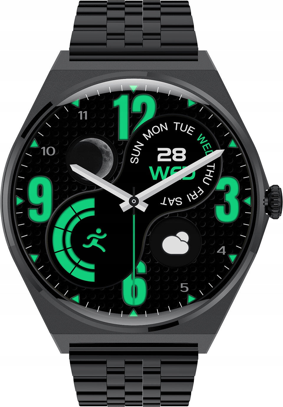 Smartwatch MAXCOM Ecowatch 5 Black Case shape round