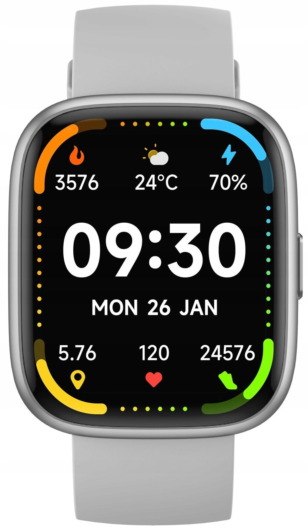 Smartwatch MAXCOM Ecowatch 6 Silver Case shape rectangular