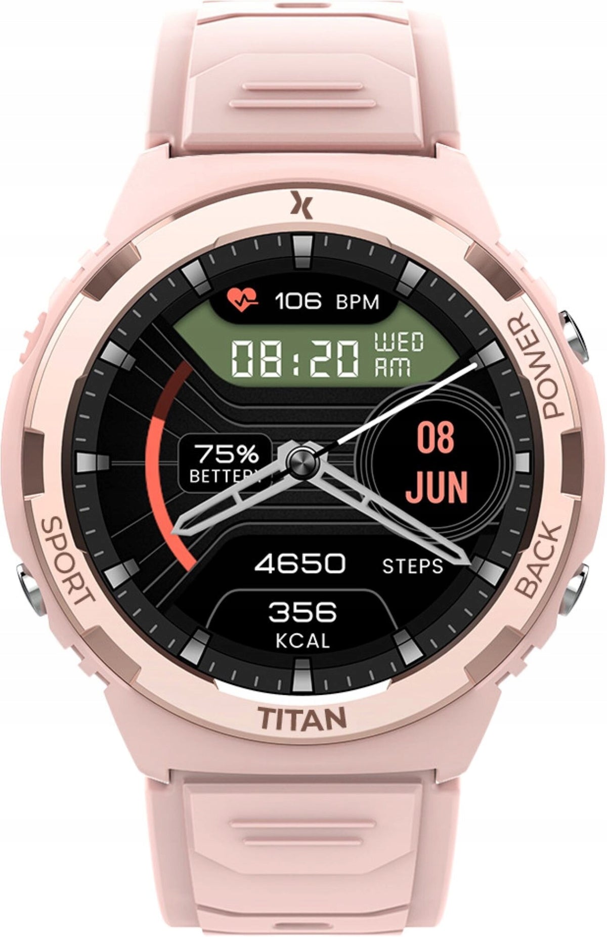 Smartwatch MAXCOM FW100 Titan Valkiria Pink Batteries included yes