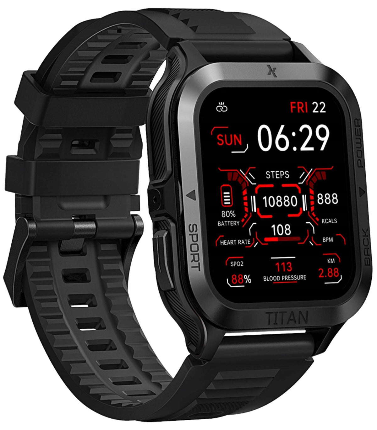 Smartwatch MAXCOM FW67 Titan Pro Graphite Batteries included yes