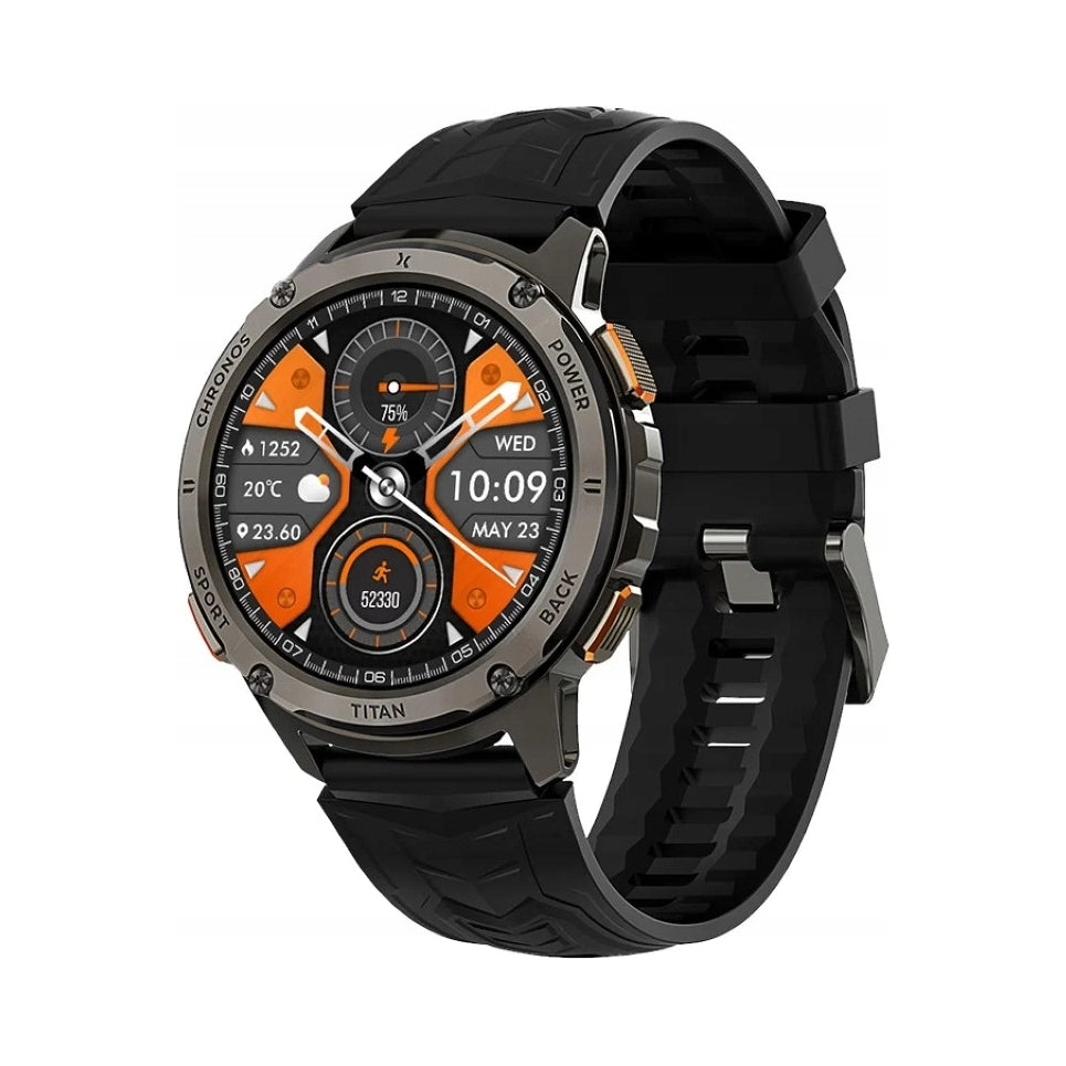 Smartwatch Maxcom FW110 Titan Chronos Black Armored AMOLED Gorilla Glass