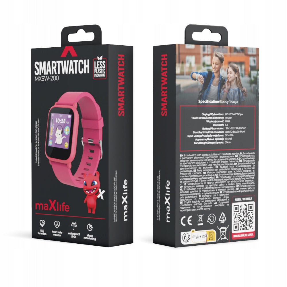 Smartwatch Maxlife MXSW-200 pink