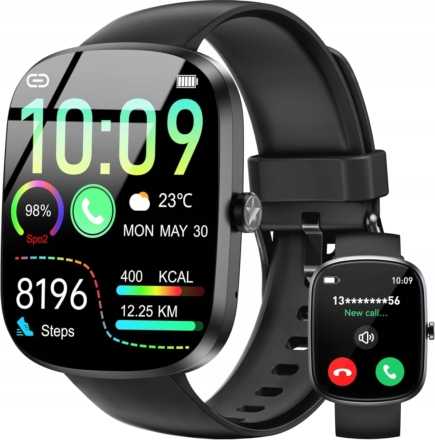 Smartwatch Men Women,Bluetooth Calls,IP68 Waterproof,100+ Sport Mode