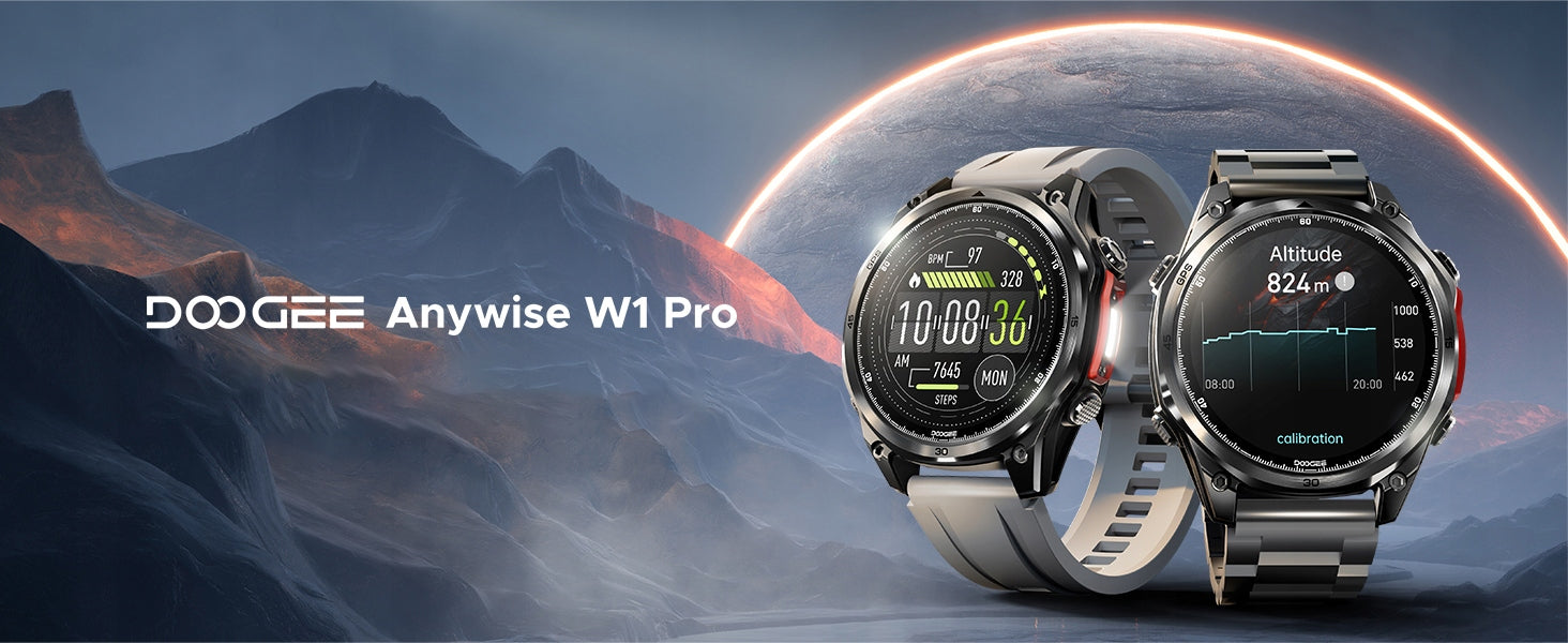 Smartwatch Men's GPS AMOLED Conversation MENU PL Maps Offline Watch IP68 sport Packaging status original