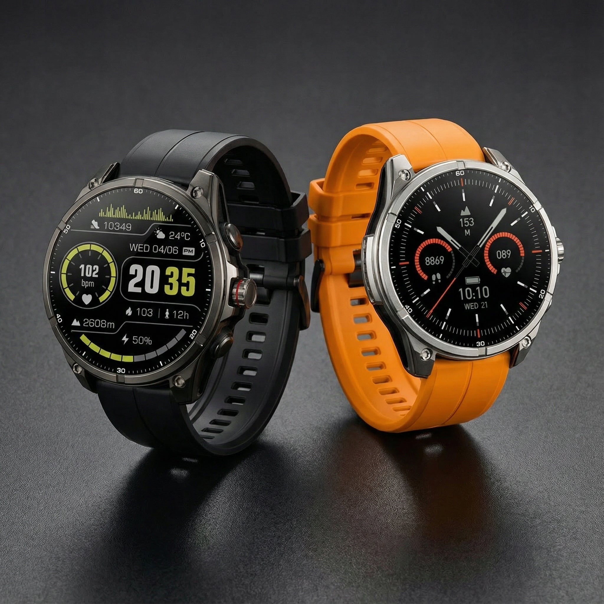 Smartwatch Men's GPS AMOLED Waterproof 5ATM Polish Menu Conversations 3 STRIPES Packaging status original