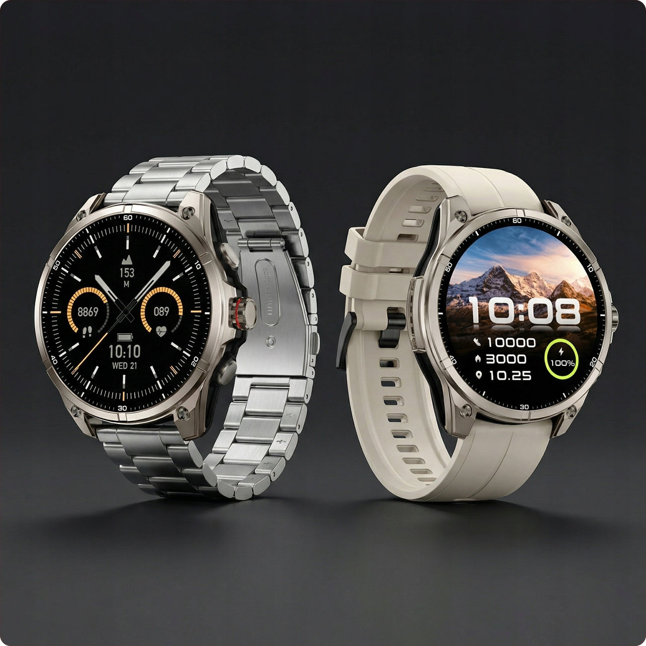 Smartwatch Men's GPS Sports AMOLED Pulse SpO2 Waterproof Menu PL Packaging status original